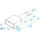 BM SPA - BMM005531 BUSSOLA TWIN BIANCO 2x0,75-L=14