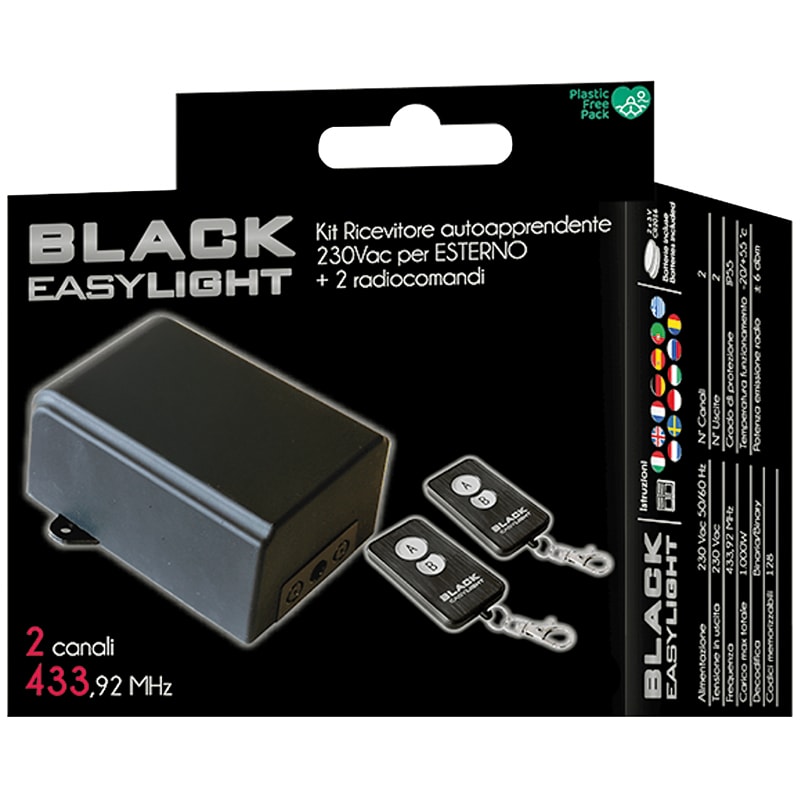 ELCART DISTRIBUTION - ERT111056000 KIT RICEVENTE 220V +2 RAD. 433MHZ