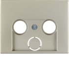 BERKER - BRK12017014 P.ZO C.LE X TV 2/3FORI K5 INOX, MET. OP.