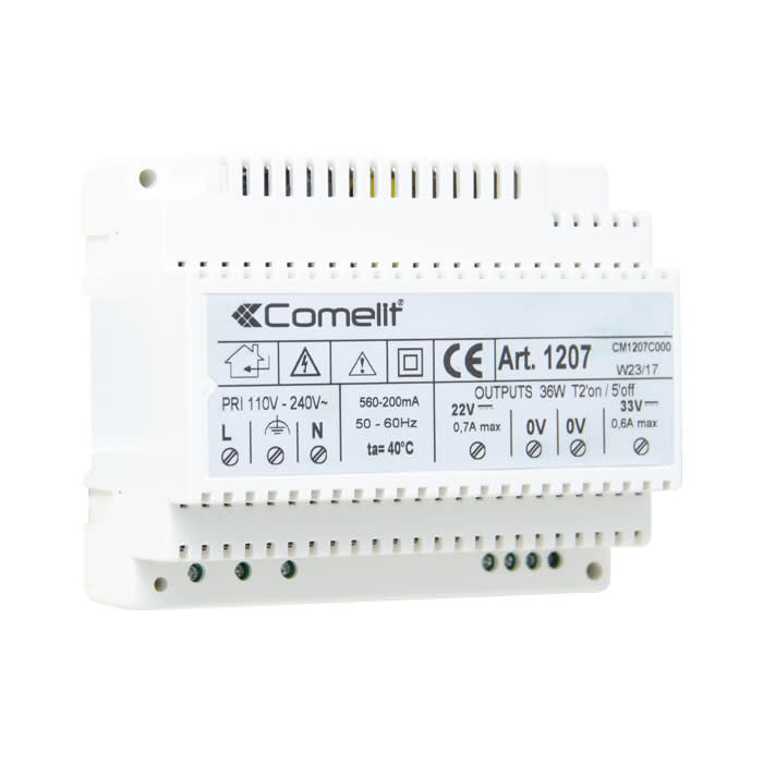 COMELIT GROUP SPA - COE1207 ALIMEN. DOPPIA USCITA 33/20VCC, IN 230VC