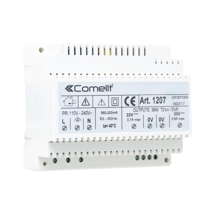COMELIT GROUP SPA - COE1207 ALIMEN. DOPPIA USCITA 33/20VCC, IN 230VC