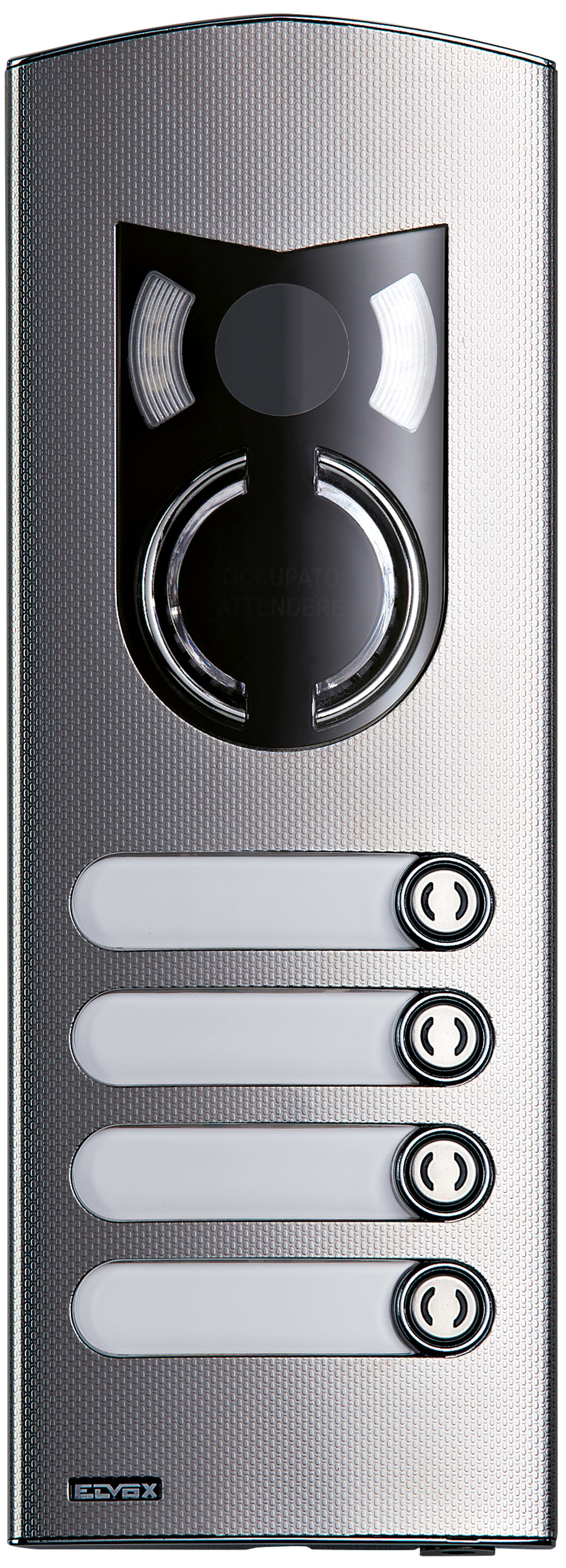 VIMAR SPA - VIW1224 PLACCA A/V 2M IK10 4 TASTI ACCIAIO