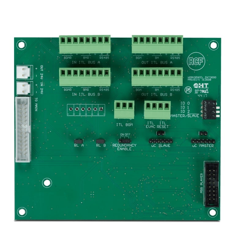 RCF SPA MAD12399015 IE 3008 SCHEDA INTERLINK DXT 3000