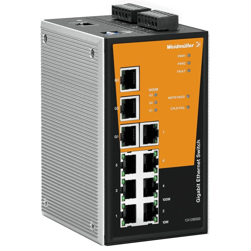 WEIDMULLER WEI1241290000 IE-SW-PL10M-3GT-7TX
