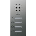 GIRA GGI1250600 Wohnungsstation AP System 55 Edelstahl