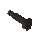 UNEX APARELLAJE ELEC UNY1251 25 TASSELLO A PRESSIONE NERO 8 U63X