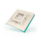 UNEX APARELLAJE ELEC - UNY1254 26 BASE ADESIVA NATURALE 19X19 PA66