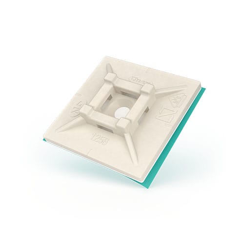 UNEX APARELLAJE ELEC UNY1256 26 BASE ADESIVA NATURALE 30X30 PA66