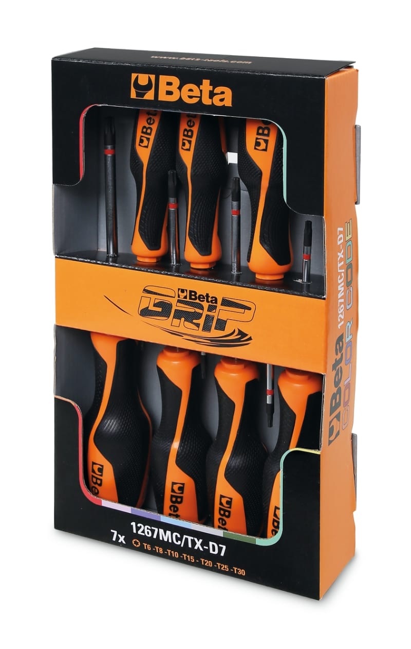 BM SPA BMM012672307 GIRAVITI TORXBETAGRIP COLOR 7PZ MCTX-D7