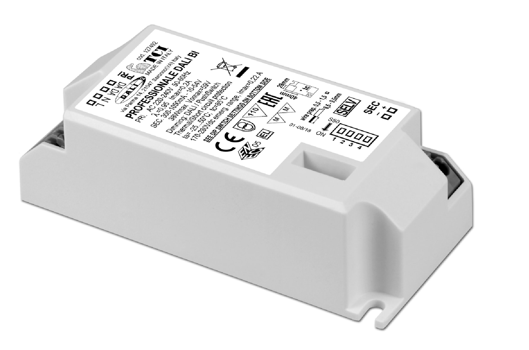 TCI SRL TCI127492 PROFESSIONALE DALI BI ALIMENTATORE LED