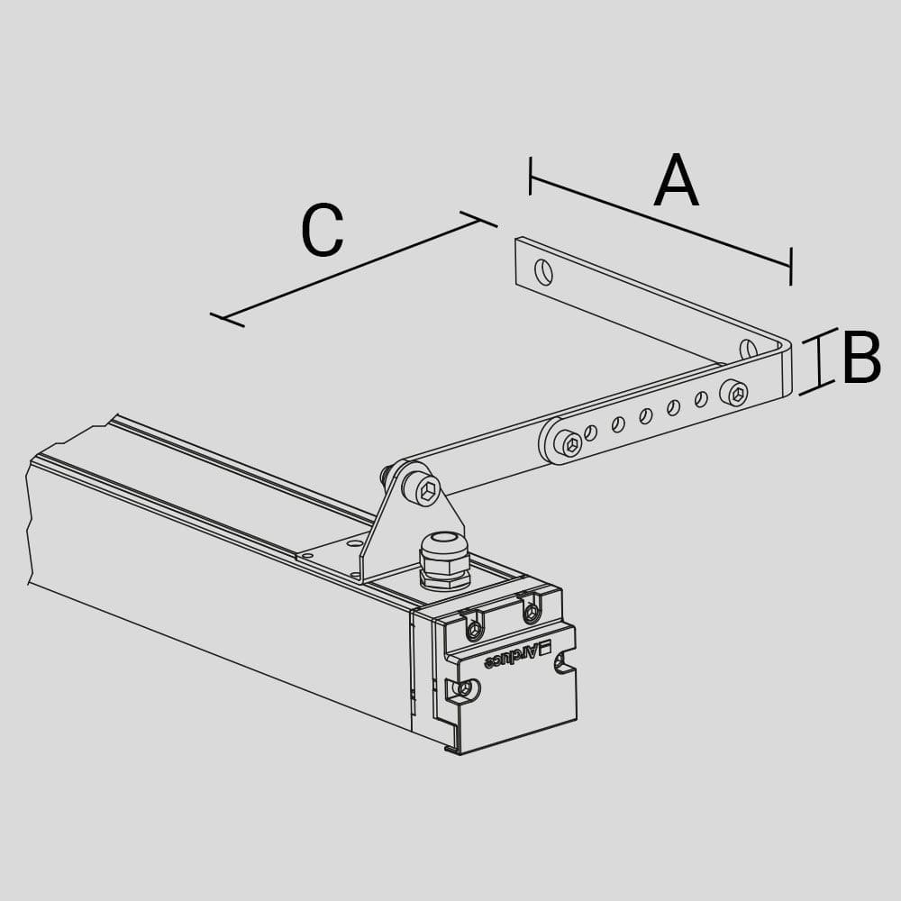ARCLUCE SPA ACL1099395X-21 STAFFE FIX KRION-SHORT ORIEN.EST. (2PCS)