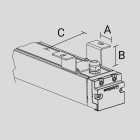 ARCLUCE SPA - ACL1099393X-16 STAFFE FIX KRION-SHORT (2PCS)