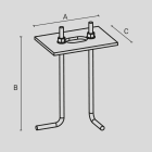 ARCLUCE SPA - ACL1099397X-16 PIASTRA CON TIRANTI TULA