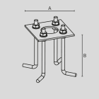 ARCLUCE SPA - ACL1099401X-21 PIASTRA CON TIRANTI GOTHIC110