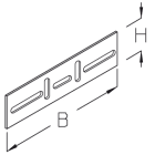 DIETZEL DIE033435 Rinnenverbinder, 45x176 mm, inkl.Schraub