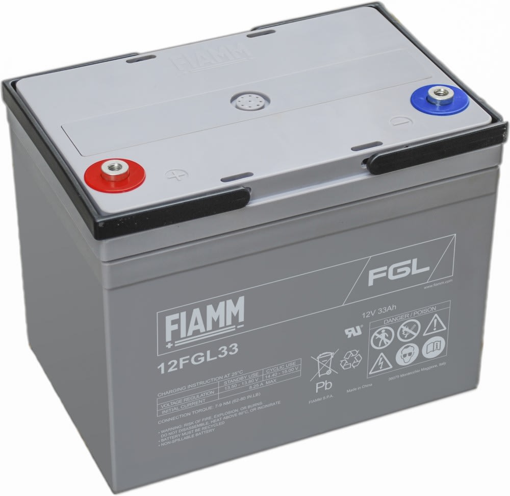 FIAMM ENERGY TECH. - FI112FGL33 BATTERIE LUNGA VITA VRLA AGM 12FGL33