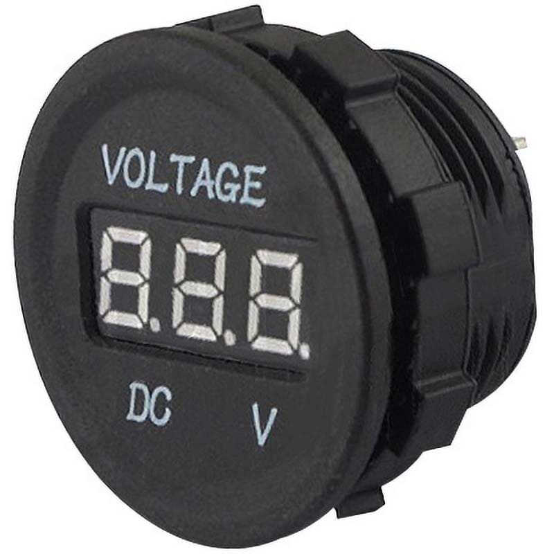 ELCART DISTRIBUTION - ERT080155100 VOLTMETRO DIG.BATT. 12/24V