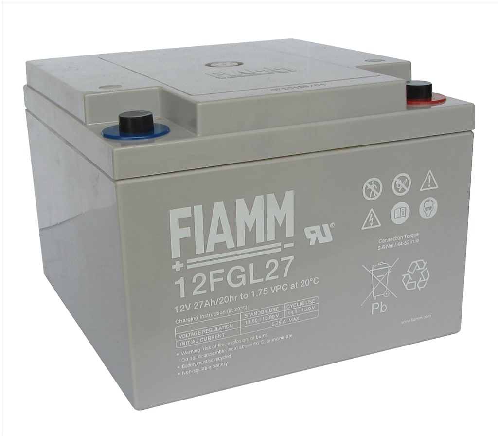 FIAMM ENERGY TECH. - FI112FGL27 BATTERIELUNGAVITA(10ANNI)12V27AH