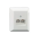 RUTENBECK RUTN130 101 30 AnschluAdose UAE 2x8 (8) Ap polarweiA