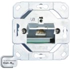 Metz - MEZ1307371200-I Datendose Kat.6 1xRJ45 UP0 LSA+ ohne Abd