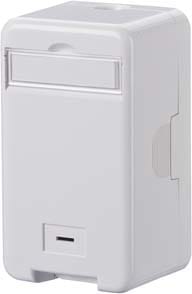 Metz MEZ1309140002KE Keystone Anschlussdose AP 1 Port unbestA