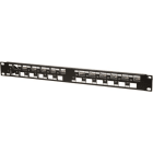 Metz MEZ130926A0029KE Patchpanel 19'' 24Port 1HE leer schwarz