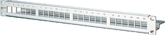 Metz - MEZ130A21-00-E Patchpanel 19'' 24Port 1HE leer Edelstah