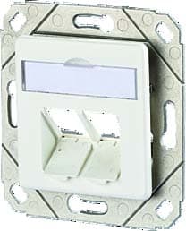 Metz - MEZ130B20D21102KE Keystone Anschlussdose UPk2 Port reinwei