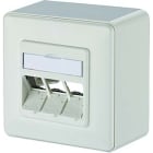 Metz - MEZ130B20D30002KE Keystone Anschlussdose AP 3 Port reinwei