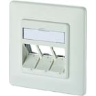 Metz - MEZ130B20D31002KE Keystone Anschlussdose UP 3 Port reinwei