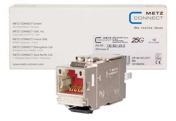 Metz - MEZ130B21-25-Z 25Gmodul Kat.6A 1xRJ45 Modul 180A^ Baufo