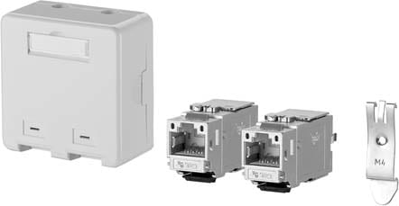 Metz - MEZ130B21D2APL-E Anschlussbox APZ 2 Port C6Amodul keyston