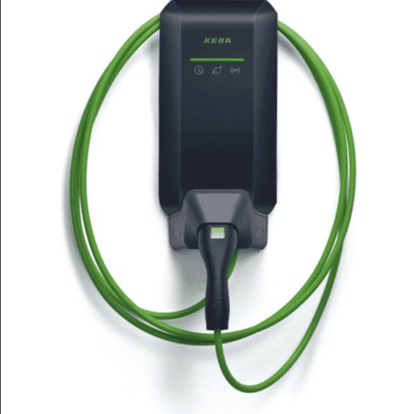 KEBA ENERGY AUTOMATI KEA131.735 P40BLACK 7.4KW-1PHASE CABLE6M BLE-W