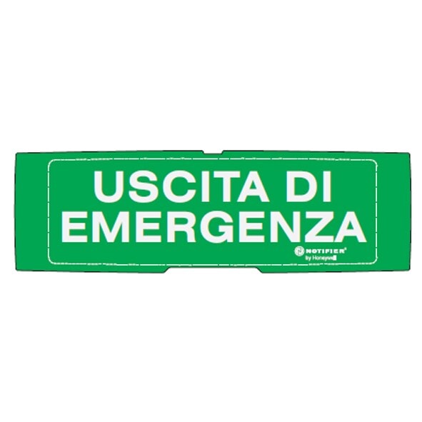 NOTIFIER ITALIA SR - NOTP-PAN1-P-USC-V PELL. USCITA DI EMERGENZA FONDO VERDE
