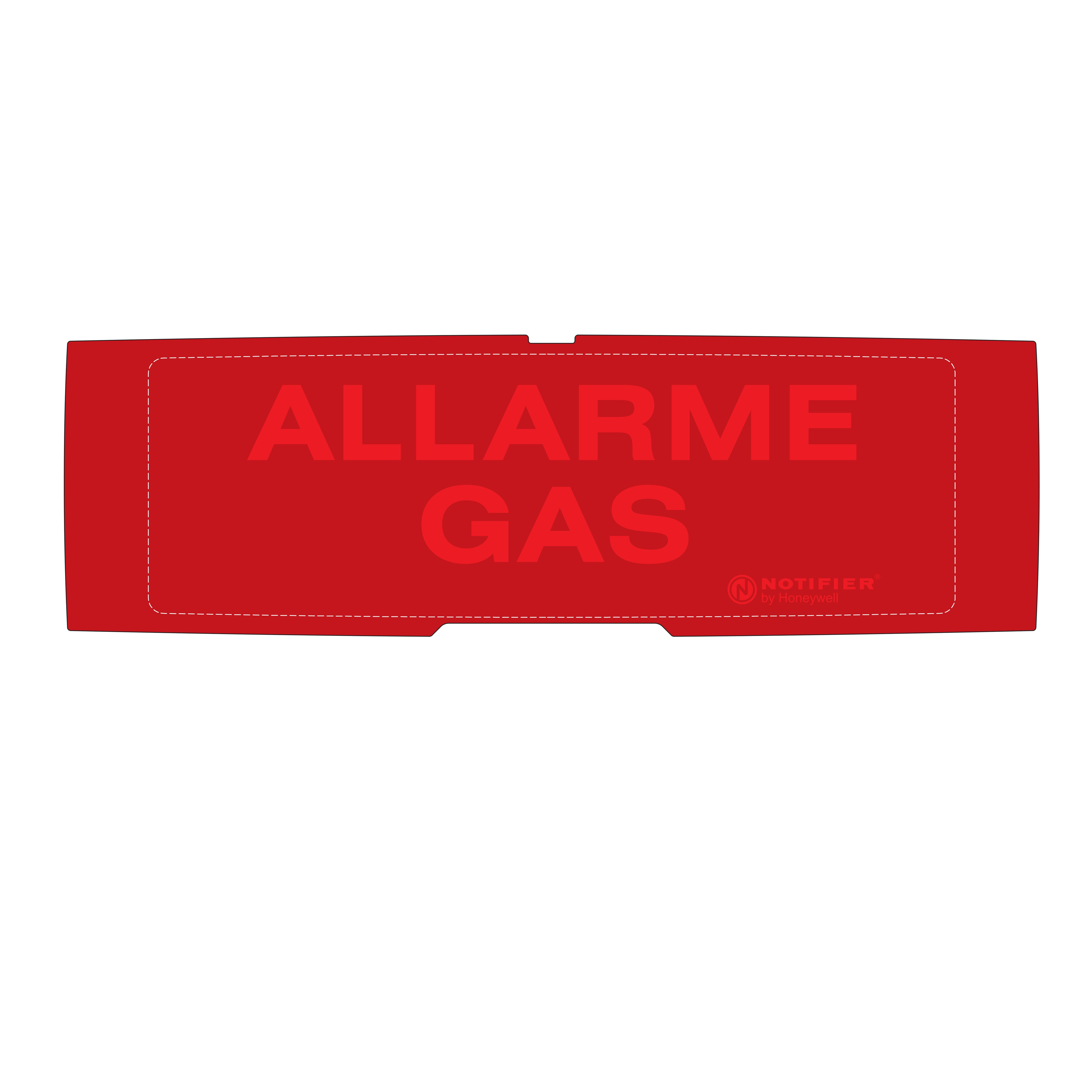 NOTIFIER ITALIA SR - NOTP-PAN1-P-AG-R PELL.V.E. ALLARME GAS FONDO GRIGIO