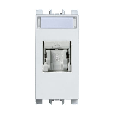 URMET SPA UTD10445E.B PRESA RJ45 CAT5E NO SCH.BIANCA