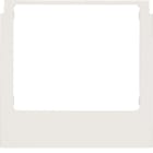 BERKER BRK13191909 PLACCA WDT SQUADRATA IN PVC BIANCA POL.