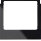 BERKER BRK13192245 PLACCA WDT SQUADRATA IN PVC NERA LUCIDA