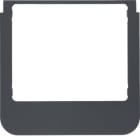 BERKER - BRK13196086 PLACCA WDT ARROTONDATA IN PVC NERA