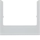 BERKER BRK13196414 PLACCA WDT SQUADRATA IN VETRO ARGENTO