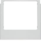 BERKER BRK13196424 PLACCA WDT SQUADRATA IN PVC ARGENTO