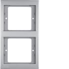 BERKER - BRK13237004 CORN.2P X MONT.VERT.K5 INOX, METALLO OP.