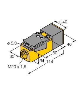 TURCK BANNER SRL TUK13284 NI20NF-CP40-FZ3X2
