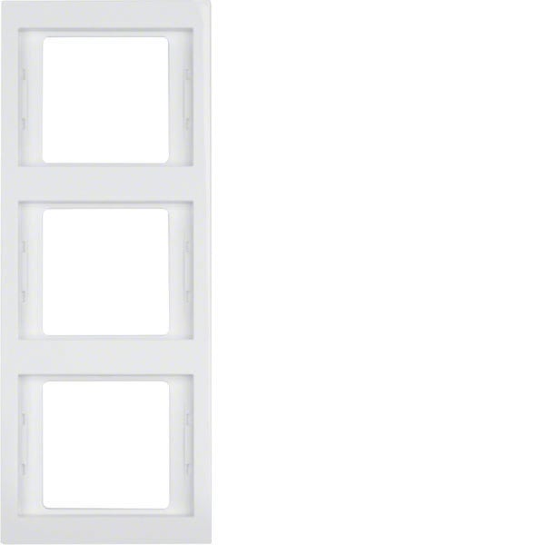 BERKER - BRK13337009 Rahmen 3fach senkrecht Berker K.1 polarw