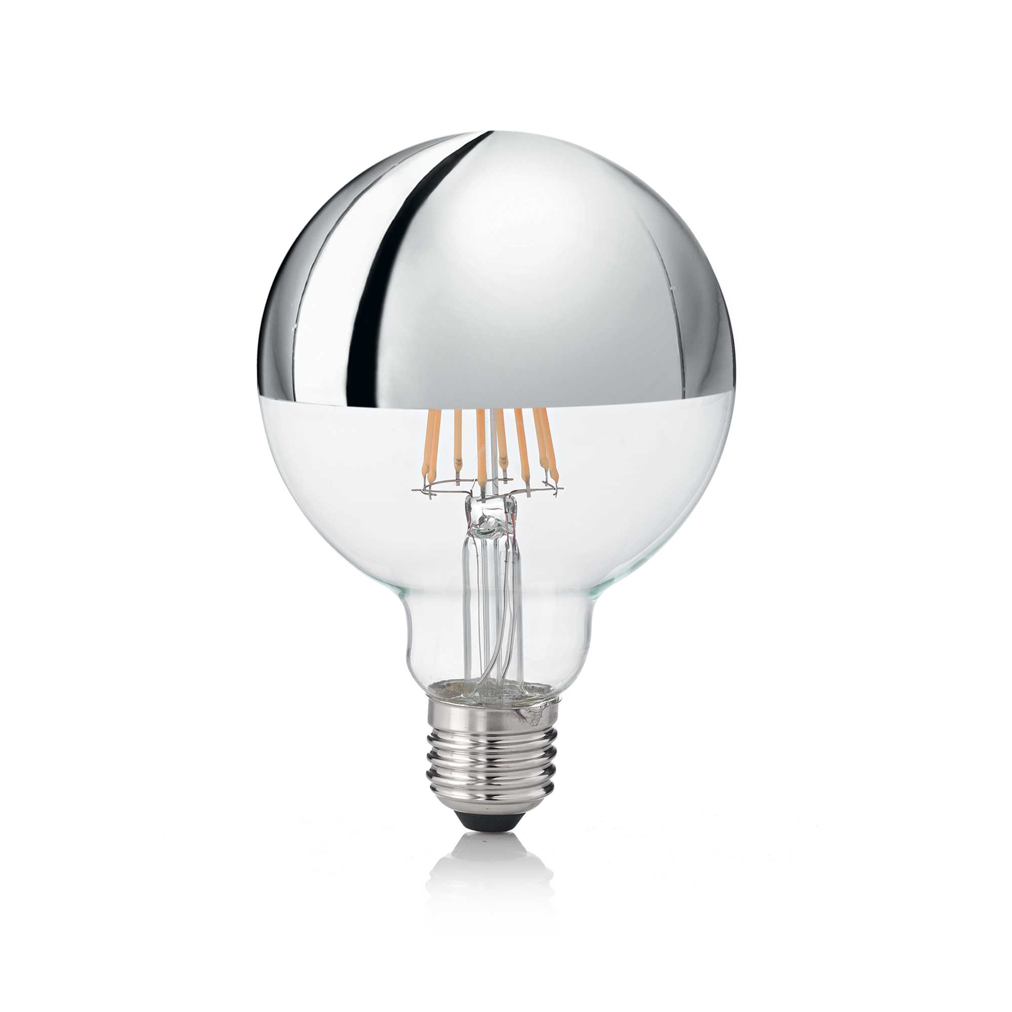 IDEAL LUX SRL - IUX135526 E27 GLOBO D095 08W 3000K CRI80 CROMO