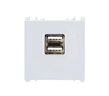 URMET SPA - UTD10330/2BG ALIM. 5V 2.1A DOPPIA USB B.GHI