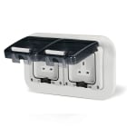 SCAME PARRE SPA - SCA137.4002 DOPPIA PRESA BS1363 13A INCASSO