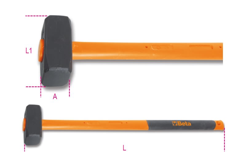 BM SPA - BMM013810380 Mazze a coppia manico in fibra