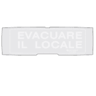 NOTIFIER ITALIA SR - NOTP-PAN1-P-EVL-G PELL.EVAQUARE IL LOCALE FONDO GRIGIO