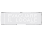NOTIFIER ITALIA SR NOTP-PAN1-P-EVL-G PELL.EVAQUARE IL LOCALE FONDO GRIGIO